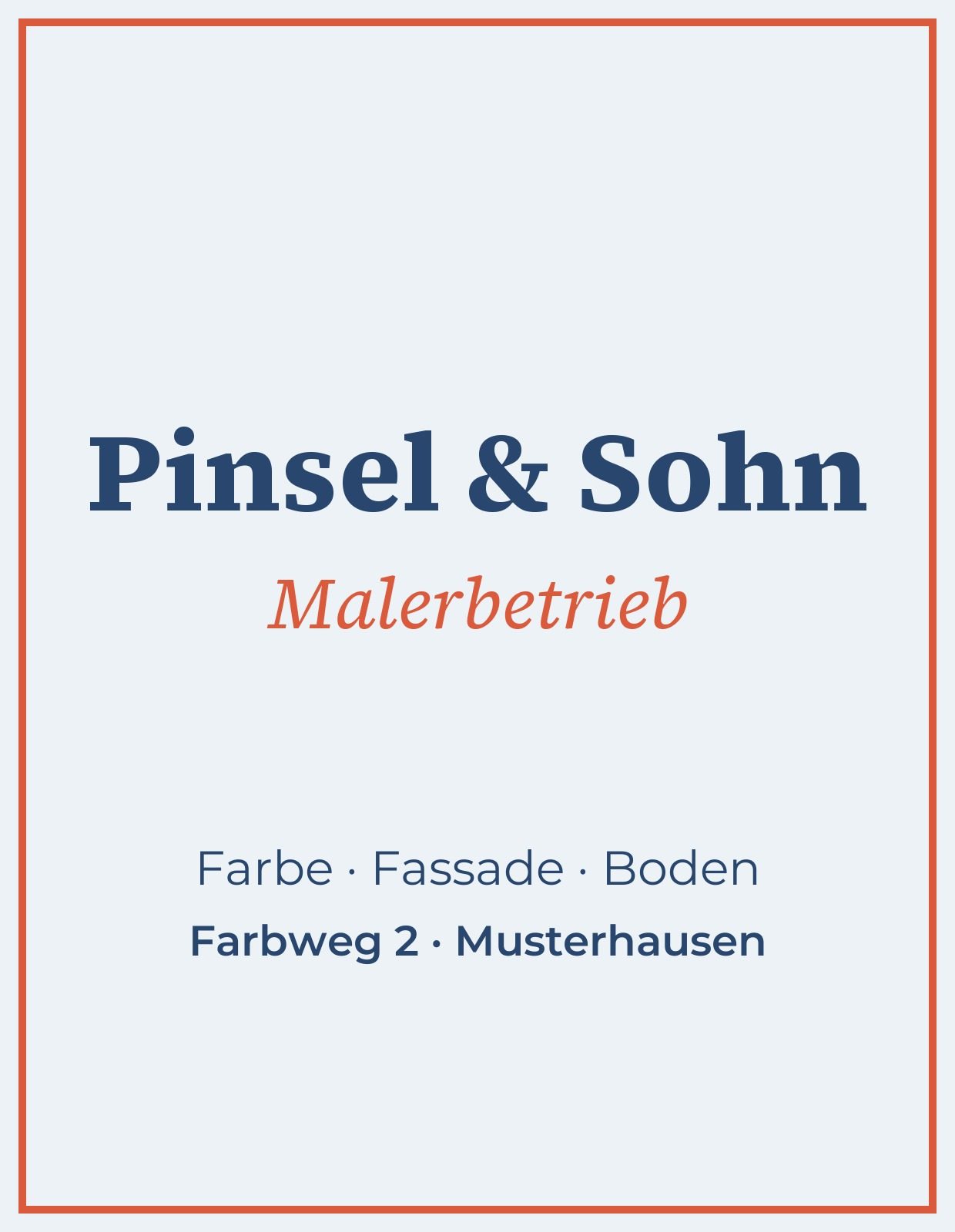 Malerbetrieb Pinsel & Sohn